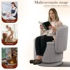RISOKEYS 360° Swivel Accent Chair with Hidden Storage,Comfy Upholstered Barrel Chair for Living Room,Office,Bedroom,Small Spaces - 4 of 4