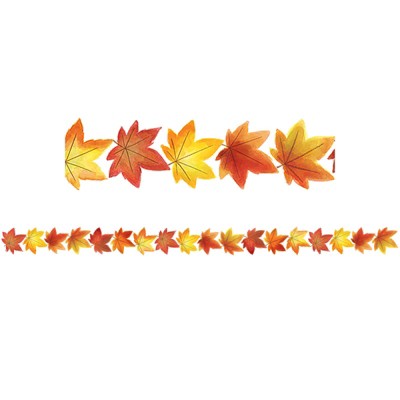 Teacher Created Resources Fall Leaves Die-Cut Border Trim, 35 Feet (Pack of 6)