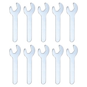 Unique Bargains Galvanized Iron Automotive Repair Furniture Assembly Metric Small Open-End Wrenches 10 Pcs - 1 of 4