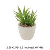 Unique Bargains Artificial Plants Plastic Green 2.76"x2.76"x3.54" 1 Pcs - 3 of 4