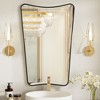 Beautyolove 22 in. W x 30 in. H Arched Black Aluminum Alloy Framed Wall Mirror Decorative Wall Mirror - 3 of 4