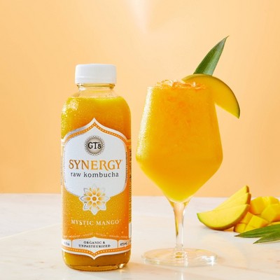 GT&#39;s Synergy Mystic Mango Organic Vegan Kombucha - 16 fl oz