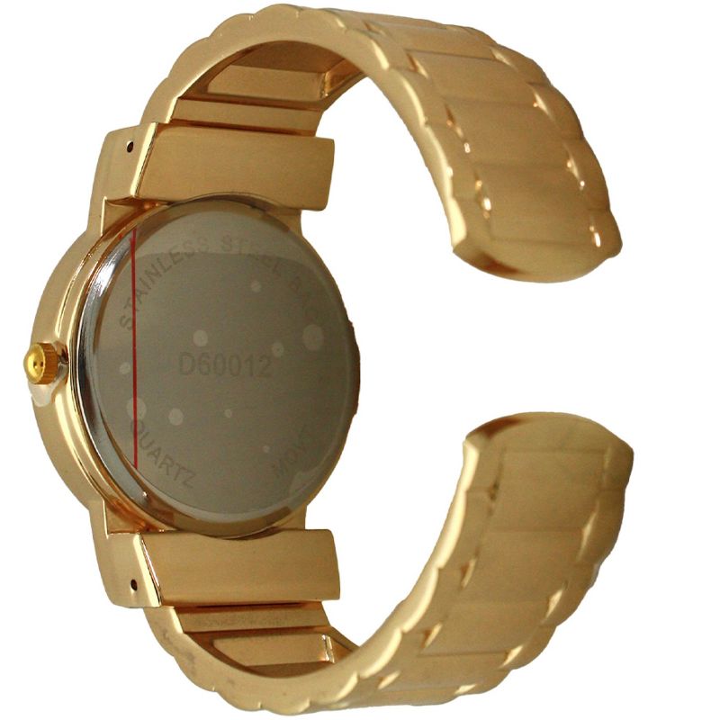 Olivia Pratt Stainless Steel Crystal Detail Bangle Watch, 3 of 6