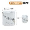 GlasFlength Coffee Tables, Modern Coffee Table with Complex Texture Patterns, Stylish and Durable Design for Living Room, Patio, White, - 2 of 4
