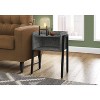 Monarch Specialties Accent Table Side End Nightstand Lamp Living Room Bedroom Metal Laminate Black Contemporary Modern - 2 of 4