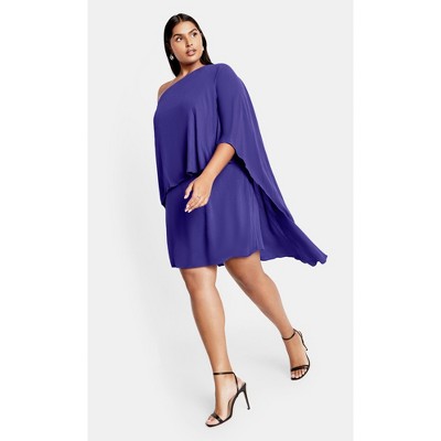 Women's Plus Size Lily Dress - purple | CITY CHIC
