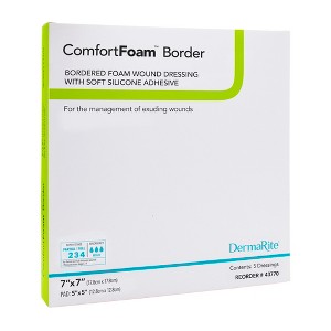 ComfortFoam Border Adhesive Silicone Foam Dressing With Border Sterile - 1 of 2
