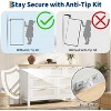 COZONY 45" 6 Drawer Dresser for Bedroom, Wooden Chest of Drawers with Clothes Storage, Tall Chest Organizer for Living Room & Hallway - 3 of 4