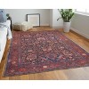 Rawlins Transitional Oriental Red/Orange/Blue Area Rug - 2 of 4