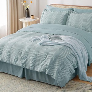Hub Styler Queen Stripes Bedding Set - 1 of 4
