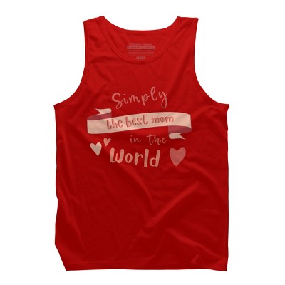 Men's Design By Humans Mother's Day Simply the Best Mom Banner By BoogieCreates Tank Top