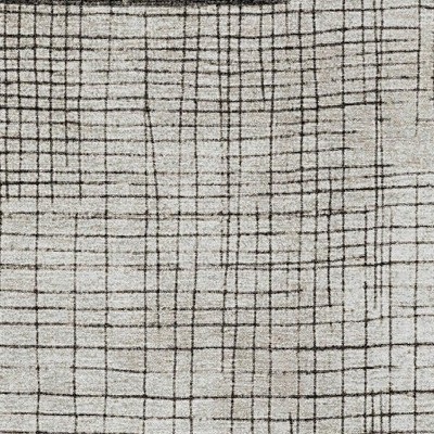 HomeRoots 5' X 8' Ivory And Black Geometric Washable Indoor Outdoor Area Rug
