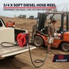Fuel Hose Reel 1" x 50FT Extra Long Retractable Diesel Reel 300 PSI Auto Swivel Rewind Diesel Hose Reel - 3 of 4