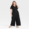 Women's Short Sleeve Utility Jumpsuit - Ava & Viv™ - 3 of 3