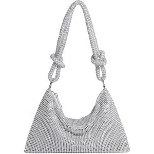 Rhinestone Purse for Women Evening Bag Glitter Sparkly Mini Handbags - 1 of 4