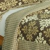 Slickblue Full/Queen Cotton 3PC Quilt Set — Snowflake Pattern Vermicelli Quilted with 2 Shams - 4 of 4