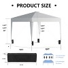 SUGIFT 10'x10' Pop Up Canopy Tent，Easy Setup Instant Canopy, White - 3 of 4
