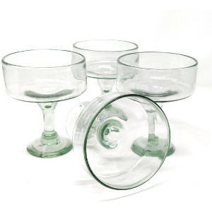 Dos Sueños Mexican Hand Blown  Margarita Glasses - Natural - 16oz - Set of 4 - 1 of 4