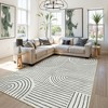 Lahome Abstract Washable Rugs Non Slip Soft Living Room Rugs Ultra-Thin Rainbow Bedroom Rug Non Skid Rug Backing Accent Carpet for Room Office - 2 of 4