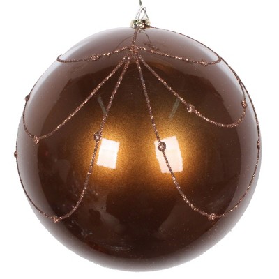 Vickerman Candy Glitter Curtain Ball Ornament