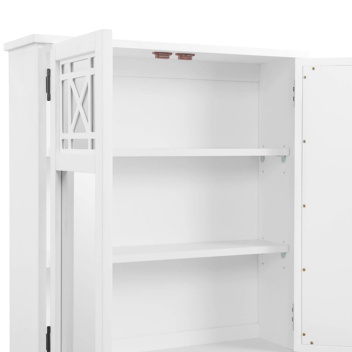27"x29" Derby Wall Mounted Bath Storage Cabinet with Glass Doors White - Alaterre Furniture - thumbnail 7