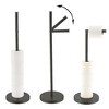 Evideco French Home Goods Freestanding Toilet Paper Holder with Folding Arm and Reserve - 3 of 4