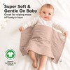 6pk Shea Baby Burp Cloths, Organic Cotton Burping Cloths for Babies, Boys, Girls, Soft & Absorbent Spit Up Rag - 4 of 4