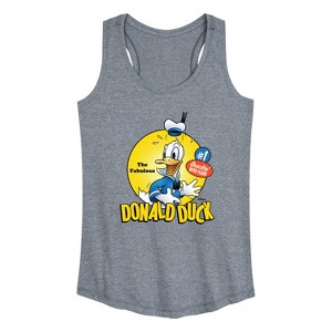 Women's - Disney - The Fabulous Donald Duck Graphic Racerback Tank - 1 of 4