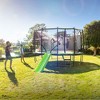JumpFlex HERO Round Outdoor Backyard Trampoline Playset for Kids with Net Safety Enclosure and Ladder - 4 of 4