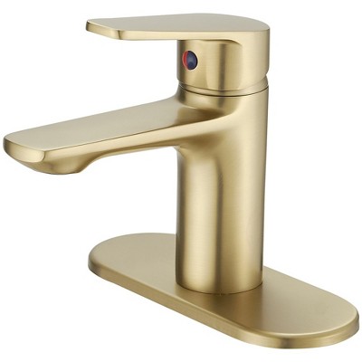 BWE Single Handle Single Hole Low-Arc Bathroom Faucet Bathroom Drip-Free Vanity Sink Faucet Modern