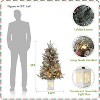 3 Ft Pre-Lit Artificial Christmas Tree with 78 Battery-Powered LED Lights & Illuminated Base, Indoor/Outdoor Holiday Decor for Home Yard Office - 4 of 4