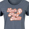 Women's - Instant Message - Lets Play Ball Graphic T-shirt Dress - 2 of 4