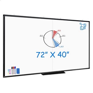 Maxtek Magnetic Dry Erase Board Aluminum Frame: Wall Mount Whiteboard for Office & Presentation - 1 of 4
