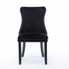 PAGED Dining Chairs Set of 2 Modern Living Room Chair with Wooden Legs and Nailhead Trim, High Back Velvet Dining Room Chair for Kitchen - 4 of 4