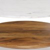 Fleetwood Coffee Table White - WyndenHall: Mid-Century Modern, Acacia Shelf, Antique Brass Frame - 3 of 4