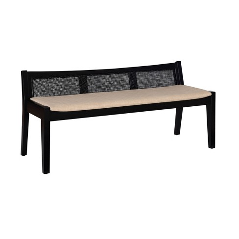 Rattan store bench target