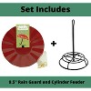JCS Wildlife 9.5" Metal Rain Guard and Cylinder Feeder Kit - 3 of 4