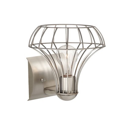 Besa Lighting Spezza 1 - Light Wall Light in  Satin Nickel