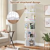 KTMBDW 5-Tier Rotating Bookshelf, Freestanding Corner Bookshelf, 360° Spinning Bookcase, Industrial Style Storage Rack, for Living Room - 4 of 4
