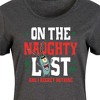 Women's SpongeBob SquarePants Plankton Naughty List Graphic T-shirt Dress - Heather Charcoal - 4X - 2 of 4