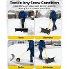 Heavy Duty Snow Shovel for Driveways and Walkways – Durable Metal Blade, Comfortable Handle, Ideal for Clearing Snow in Yards and Gardens - 3 of 4