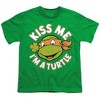 Teenage Mutant Ninja Turtlet. Patrick's Day Kiss Me Youth T Shirt, Kelly Green - 2 of 4