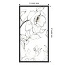 Amanti Art Sketch of Roses Panel II by Shirley Novak Canvas Wall Art Print Framed 14 x 27-in. - 4 of 4
