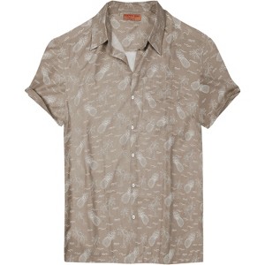 HAPPY BAY Mens Button Down Short Sleeve Holiday Casual Shirts - 1 of 4