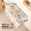 2pk Isla Changing Pad Covers for Girl, Boy, Soft Contoured Diaper Changing Table Pad Cover Sheets Neutral - 2 of 4