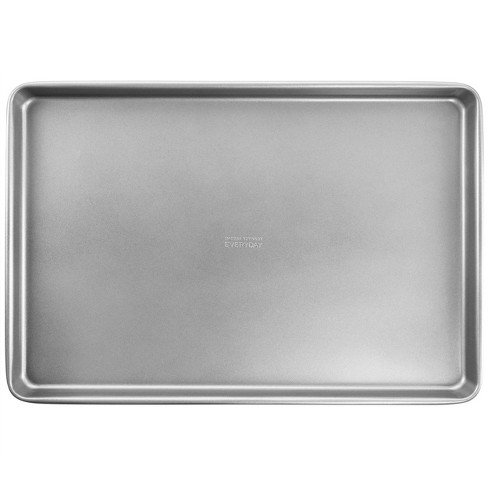 Nutrichef 17” Non Stick Baking Pan, Large Gold Cookie Sheet With Blue  Silicone Handles : Target
