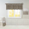 MAYEERTY 50x26" Lightweight Faux Silk Valance With Beads White - 3 of 4