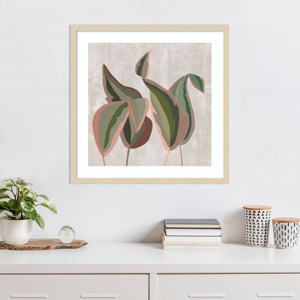 Amanti Art Subdued Tropic Fern Plant II by J:L Design Wood Framed Wall Art Print - 1 of 4