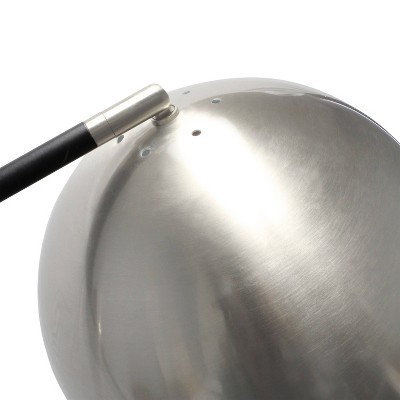 Edison Adjustable Gray 58'' Industrial Floor Lamp with Dome Shade