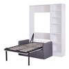 TIRAMISUBEST Twin/Full Size Murphy Bed Wall Bed with Sofa, Space Saving Foldable Murphy Cabinet Bed with Open Storage Shelves - 3 of 4